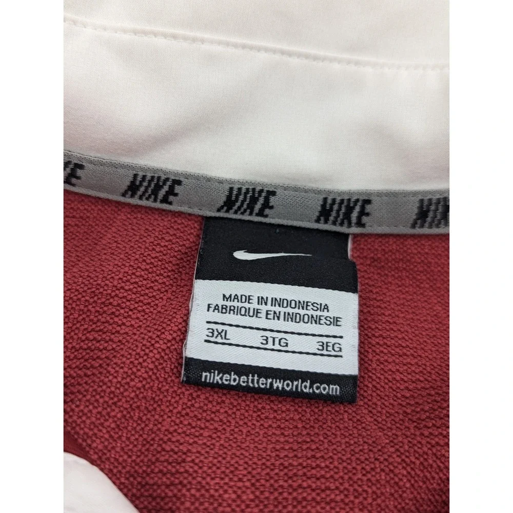 Oklahoma Sooners Shirt Mens 3XL Red NCAA Football Nike Dri Fit‎ Polo Performance